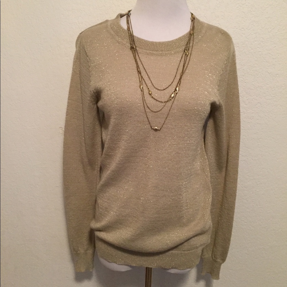 Forever21 gold sweater